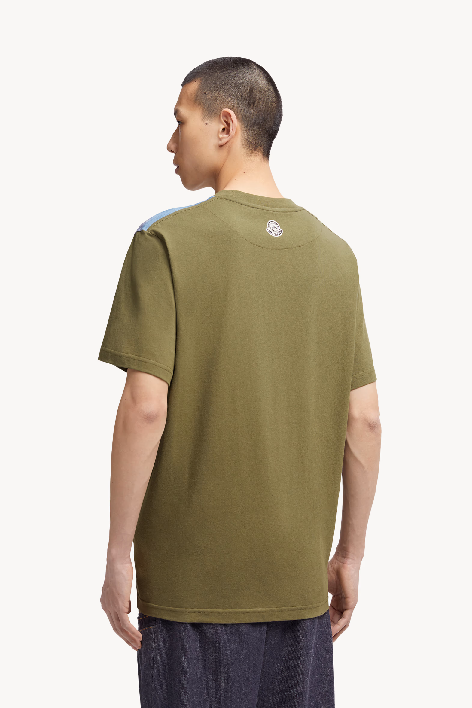 Camiseta de algodón con estampado Moncler x Mercedes-Benz de NIGO Hombre Verde Oliva Moncler 5